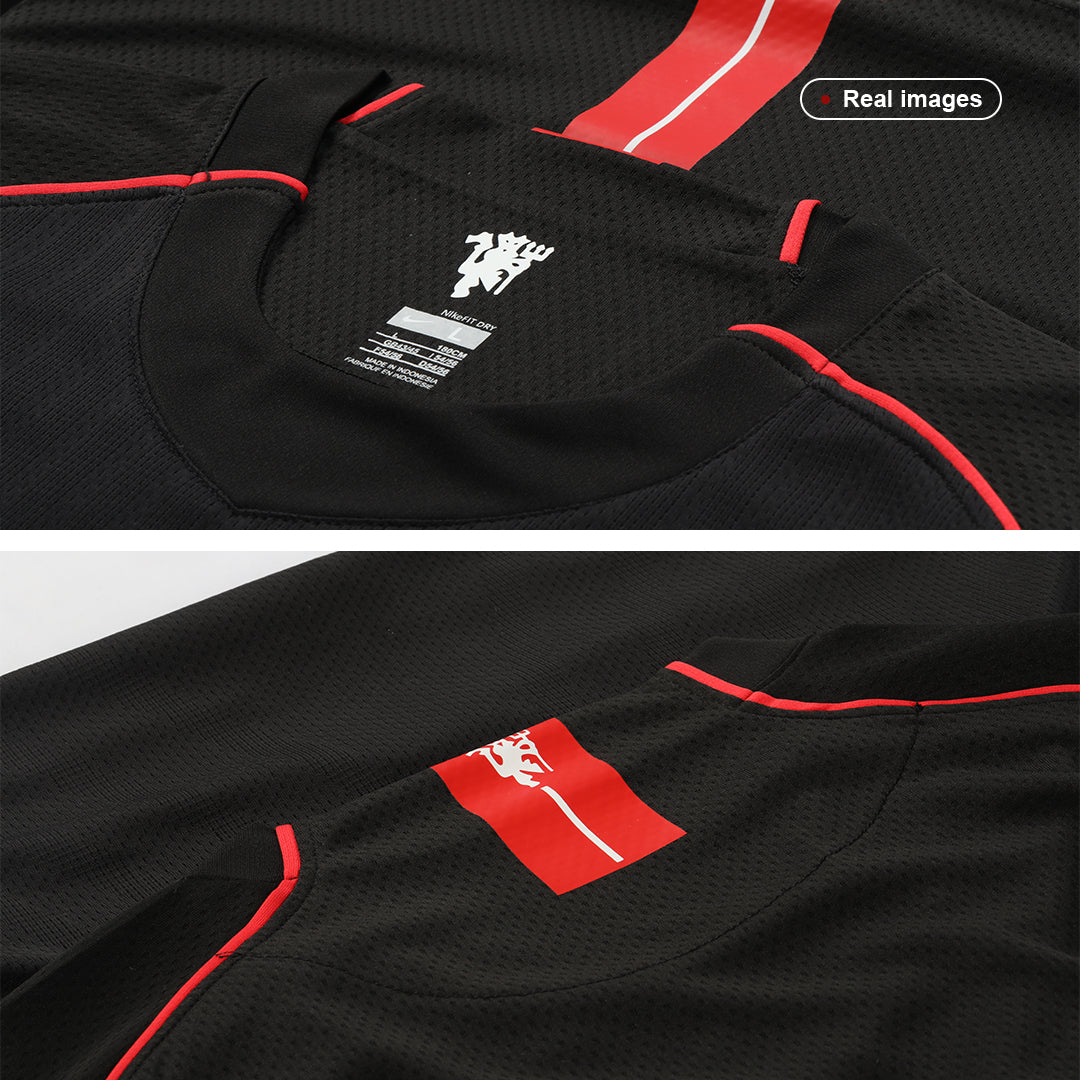 SCHOLES #18 Manchester United Retro Jersey Away Soccer Shirt 2007/08 - Image 3