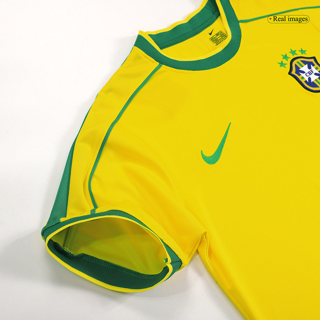 Retro Jersey CAFU #2 Brazil Home Soccer Shirt 1998 -World Cup - Image 3