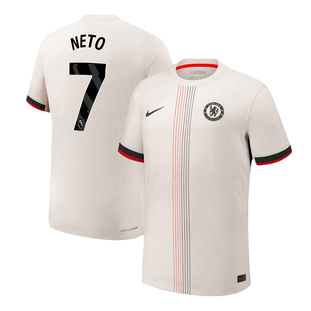 NETO #7 Chelsea Away Authentic Soccer Jersey 2025/26