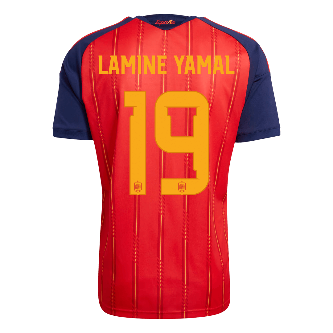 LAMINE YAMAL #19 Spain Home Soccer Jersey 2026 - Image 2