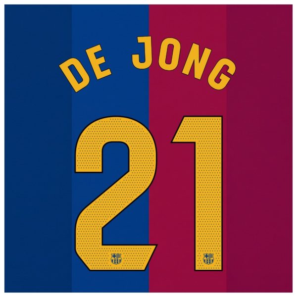 F. DE JONG #21 Barcelona Home Soccer Jersey 2026/27