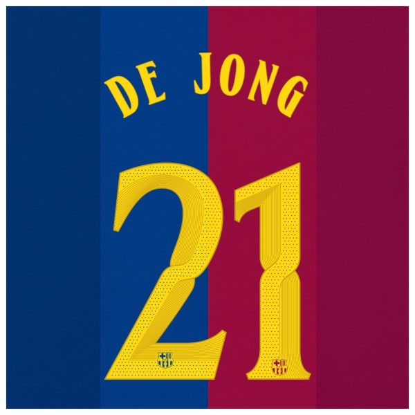 F. DE JONG #21 Barcelona Home Soccer Jersey 2026/27 -UCL