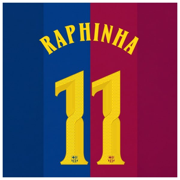 RAPHINHA #11 Barcelona Home Soccer Jersey 2026/27 -UCL