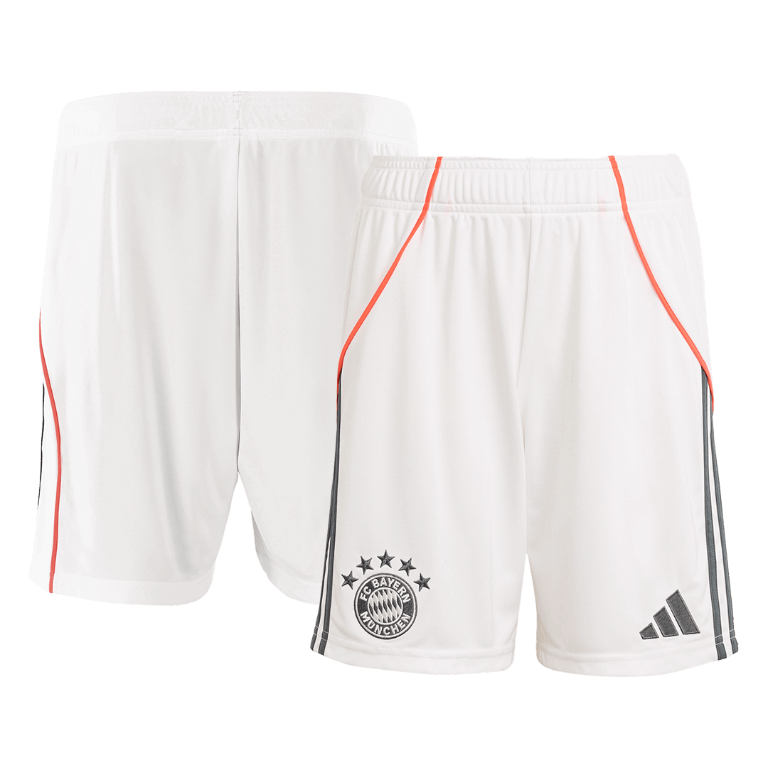 Bayern Munich Away Soccer Jersey Kit(Jersey+Shorts) 2025/26 White - Image 2