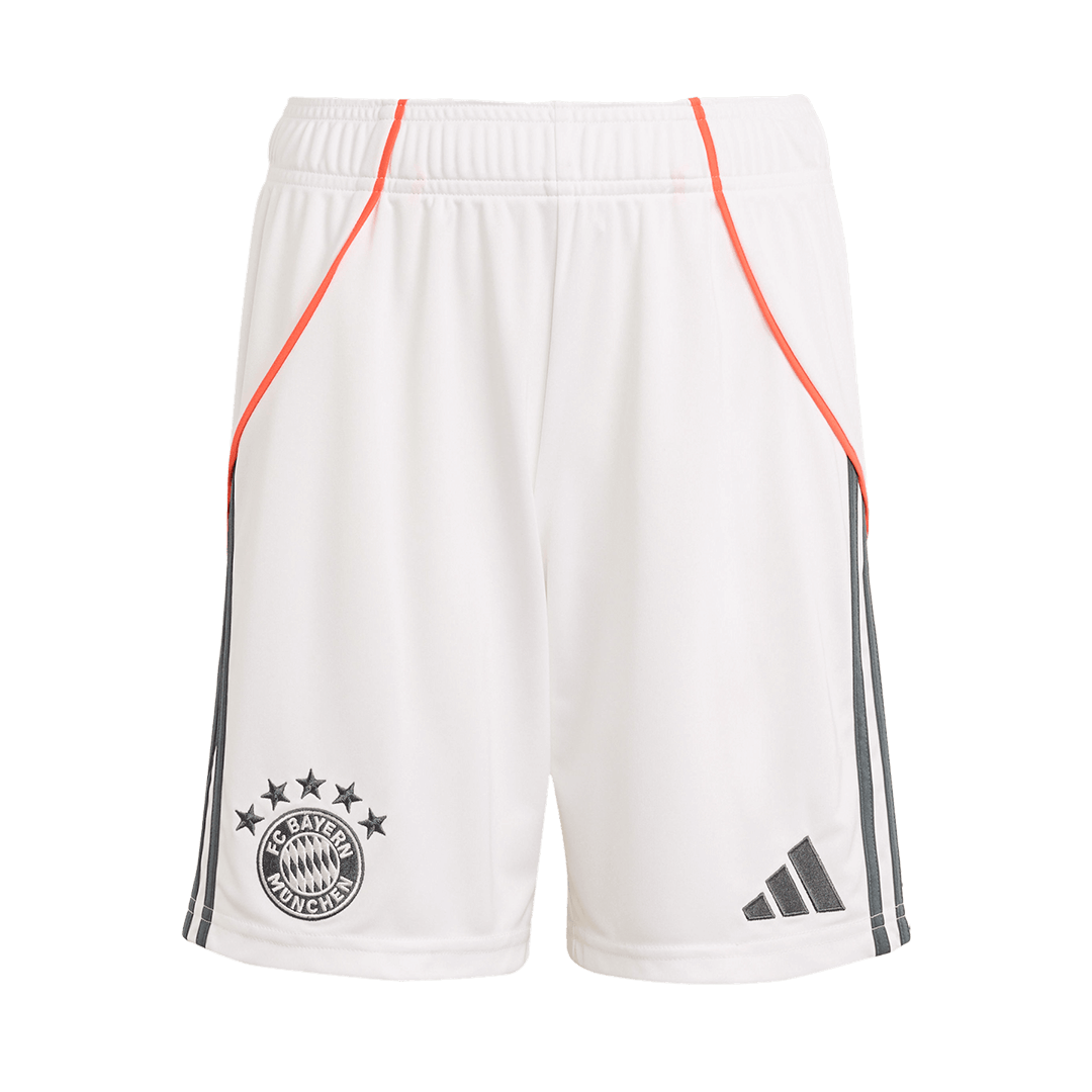 Bayern Munich Away Soccer Jersey Kit(Jersey+Shorts) 2025/26 White - Image 4
