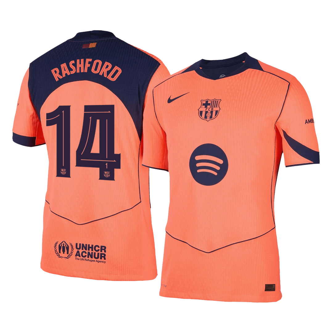 RASHFORD #14 Barcelona Third Away Authentic Soccer Jersey 2025/26 - UCL