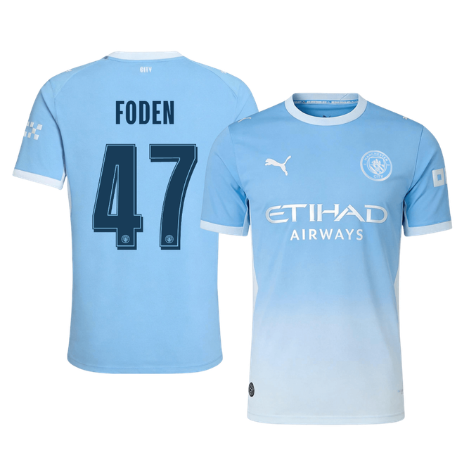 FODEN #47 Manchester City Home Player Version Jersey 2026/27 - UCL