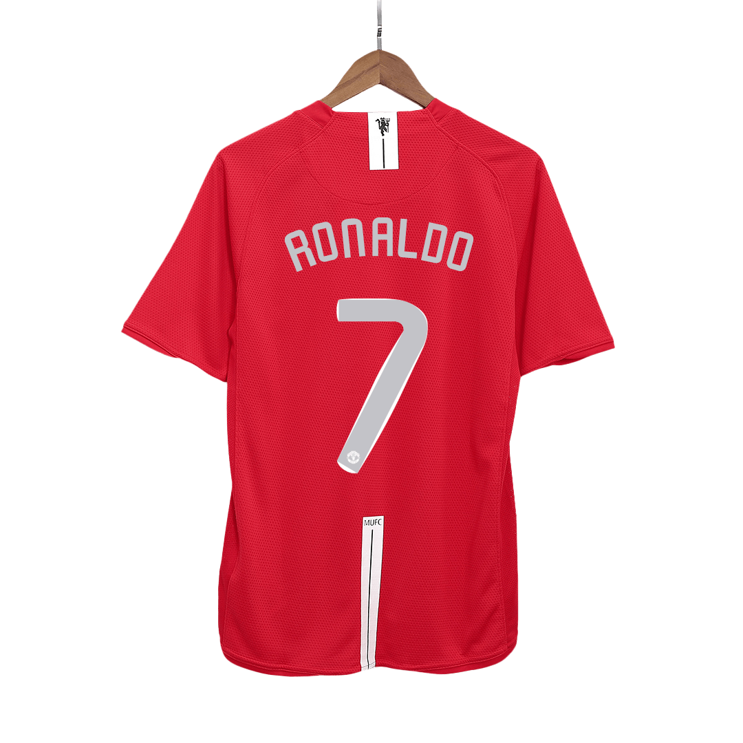 Manchester United RONALDO #7 Retro Jersey Home Soccer Shirt 2007/08 - UCL Final