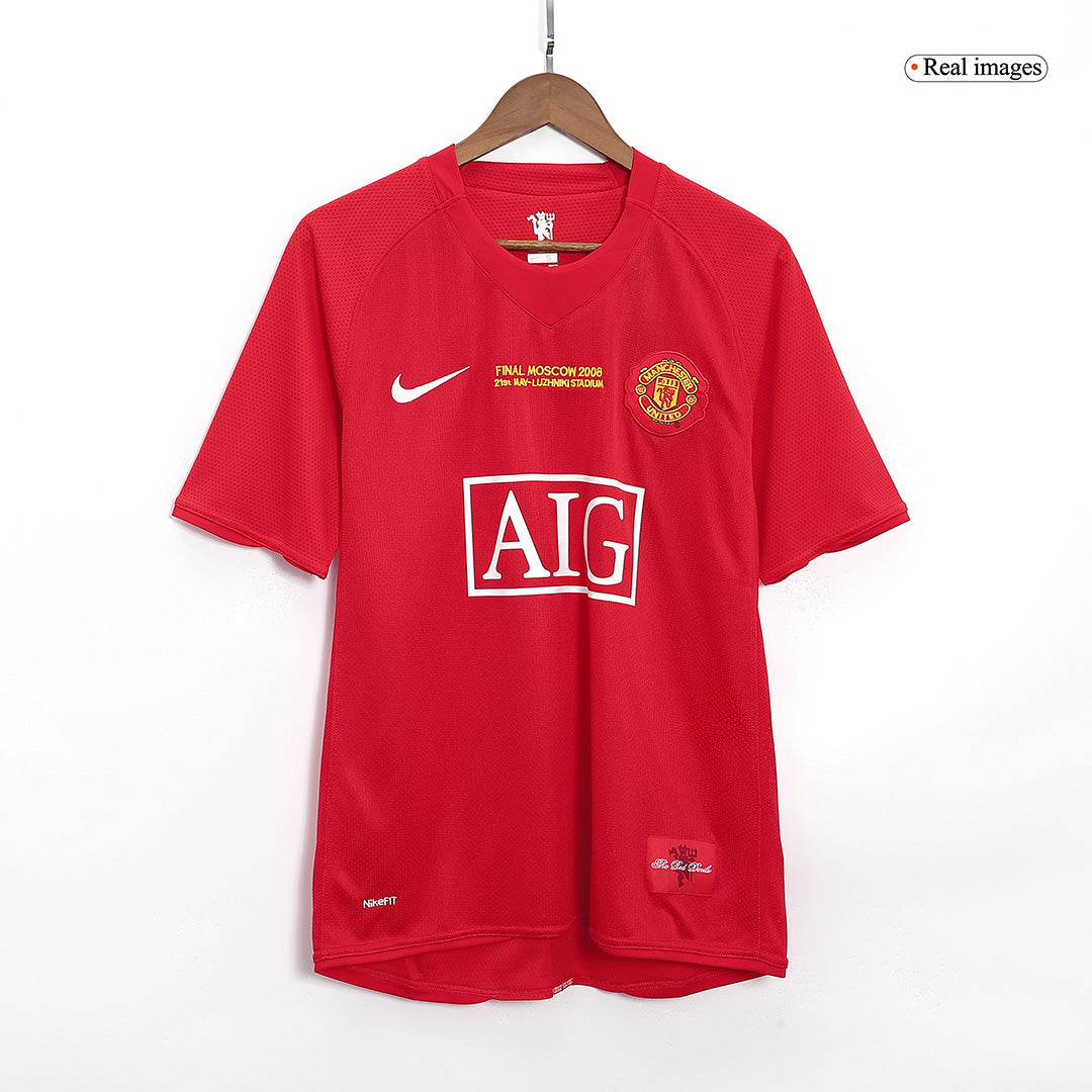 Retro Jersey RONALDO #7 Manchester United Retro Jersey Home Soccer Shirt 2007/08 - UCL Final - Image 10