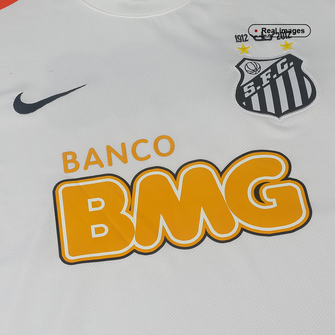 NEYMAR JR #11 Santos FC Retro Jersey Home Soccer Shirt 2012 - Image 6