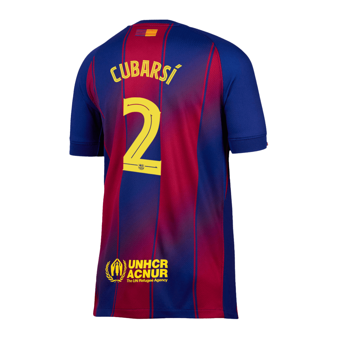 CUBARSÍ #2 Barcelona Home Soccer Jersey 2025/26 -UCL - Image 12
