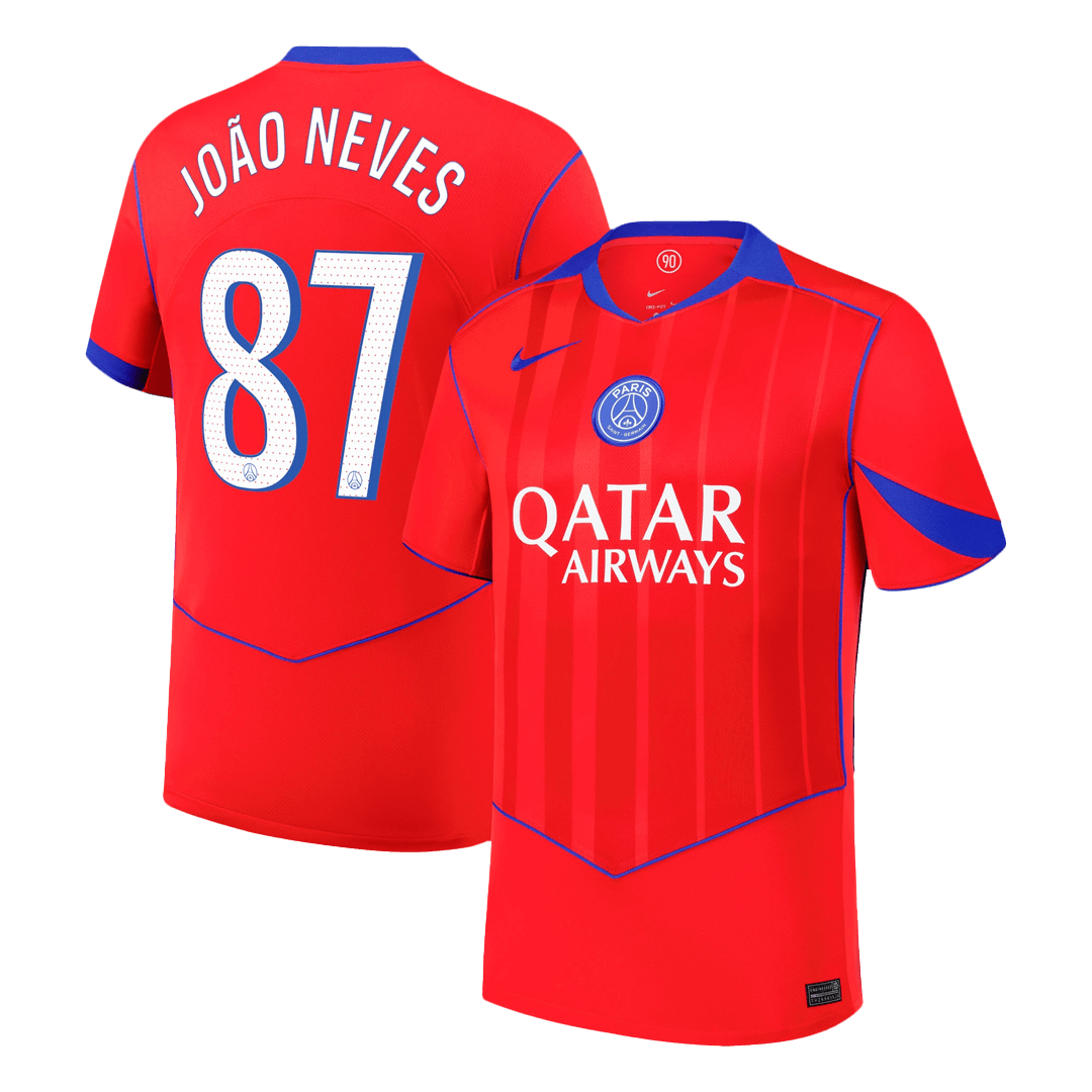 JOÃOO NEVES #87 PSG Third Away Soccer Jersey 2025/26