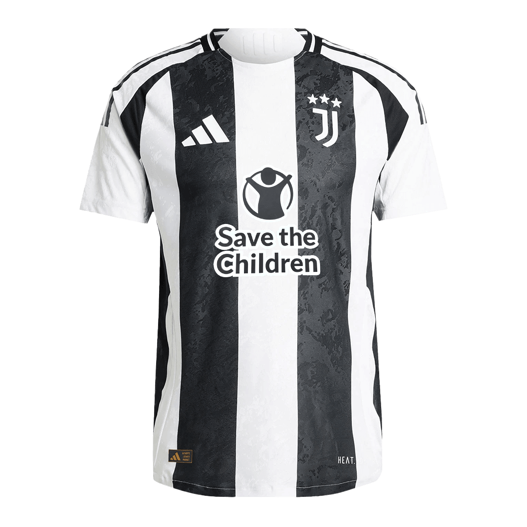 Authentic YILDIZ #10 Juventus Home Soccer Jersey 2024/25 - Save The Children Sponsor - Image 10