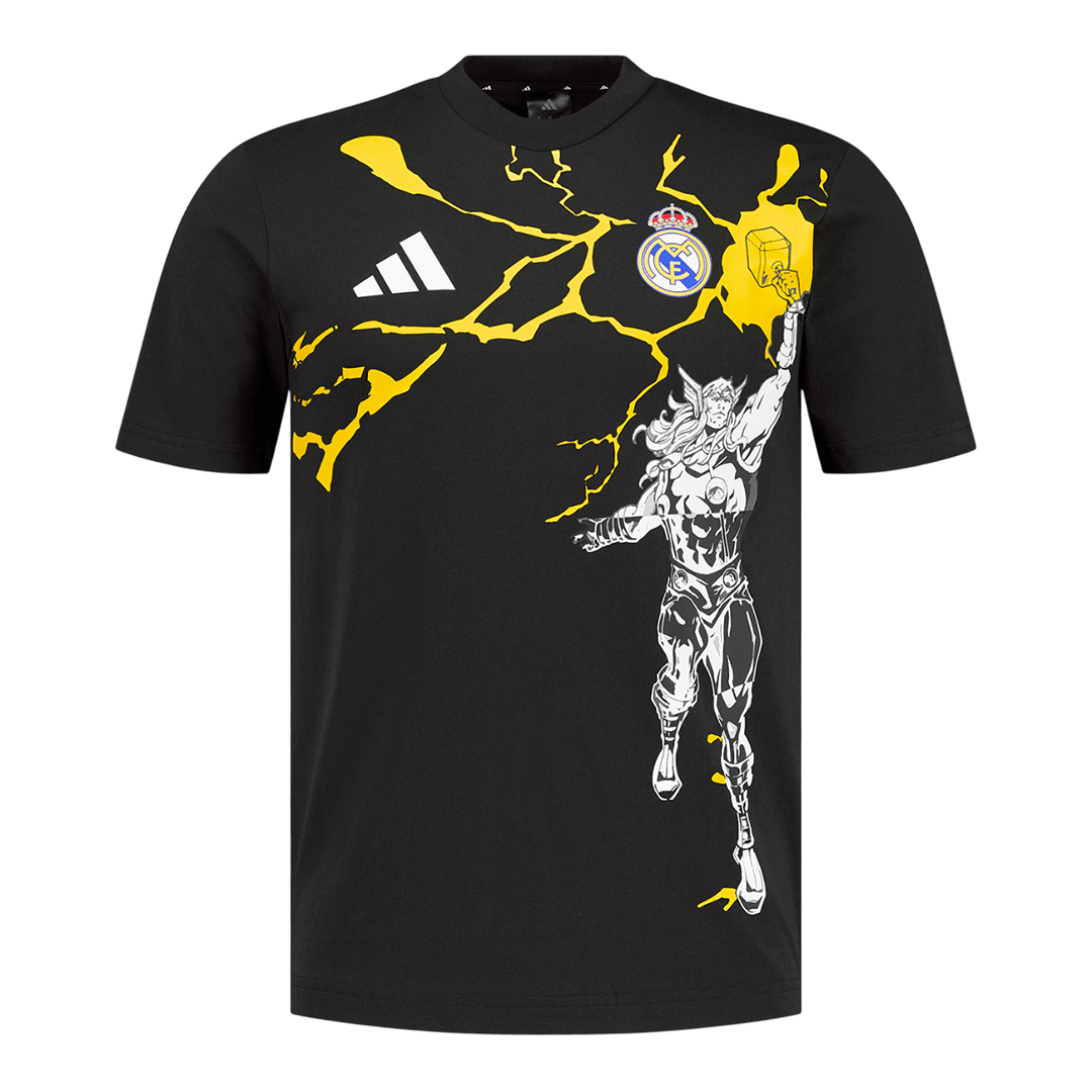 Real Madrid X Marvel Soccer Jersey 2025/26 Black