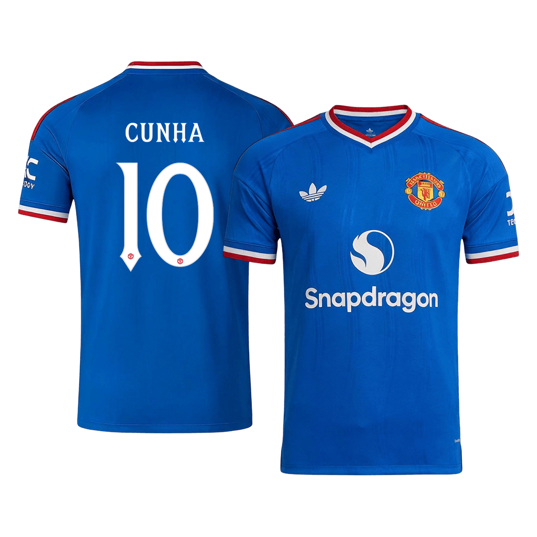 CUNHA #10 Manchester United Away Soccer Jersey 2026/27 -UCL