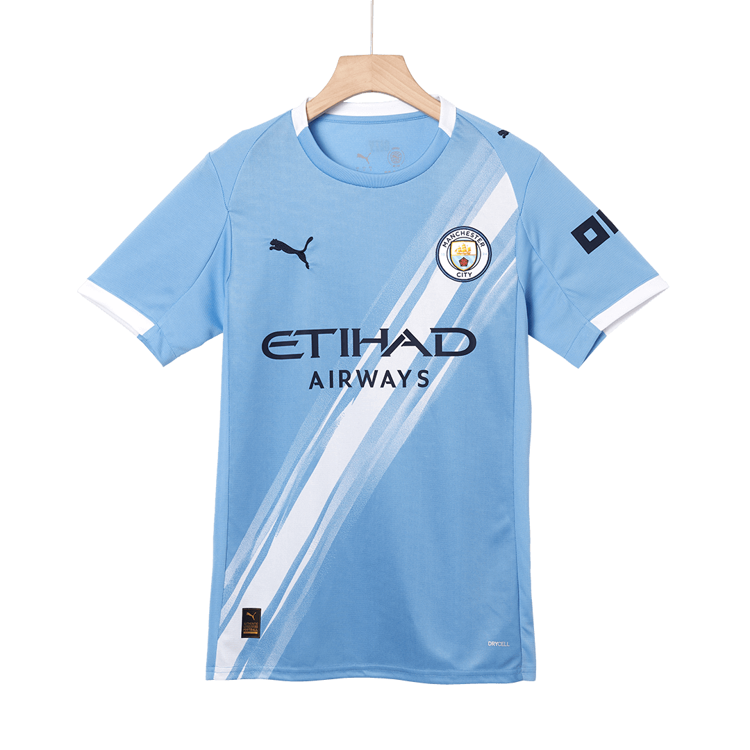HAALAND #9 Manchester City Home Soccer Jersey 2025/26 Blue - Image 12