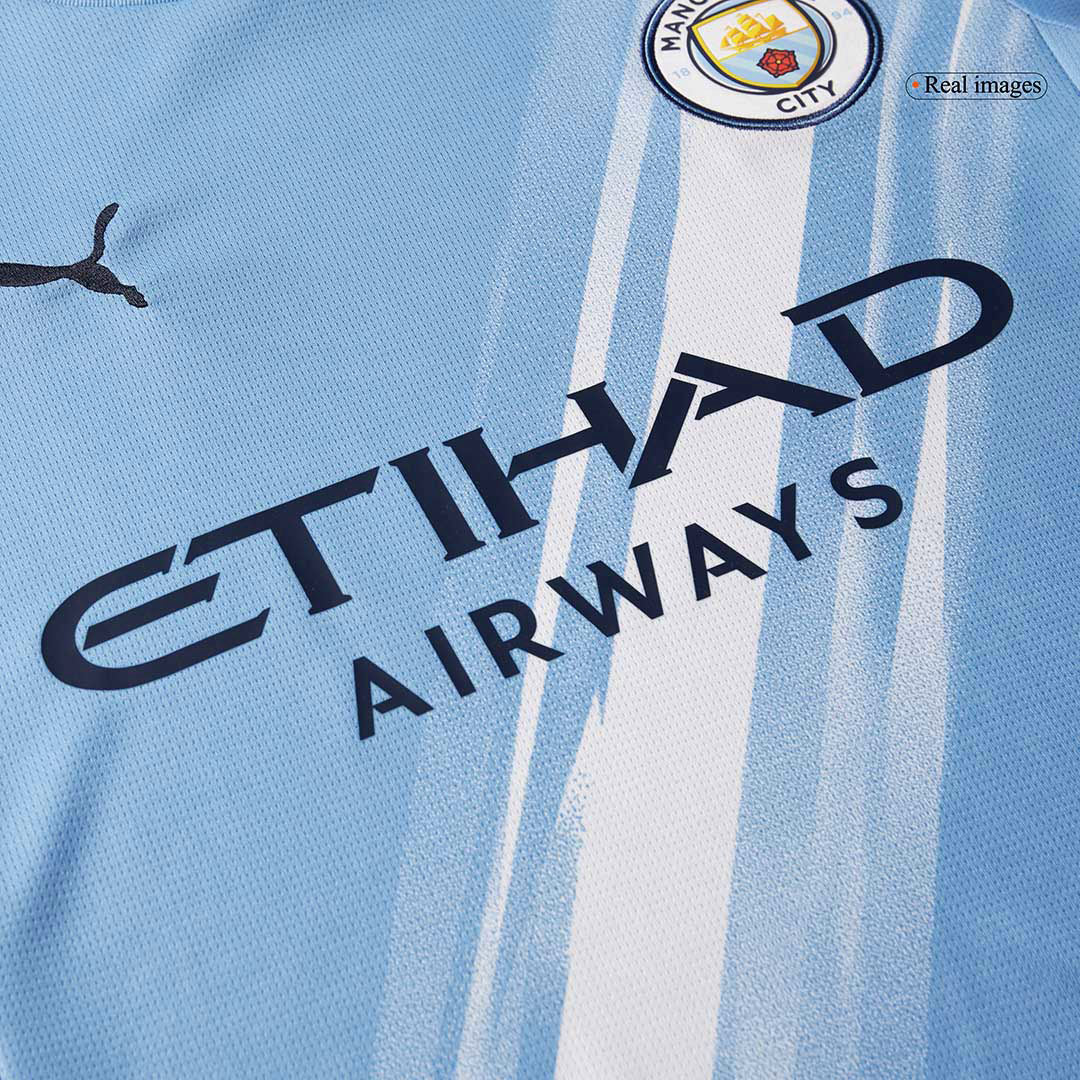DE BRUYNE #17 Manchester City Home Soccer Jersey 2025/26 Blue - Image 8