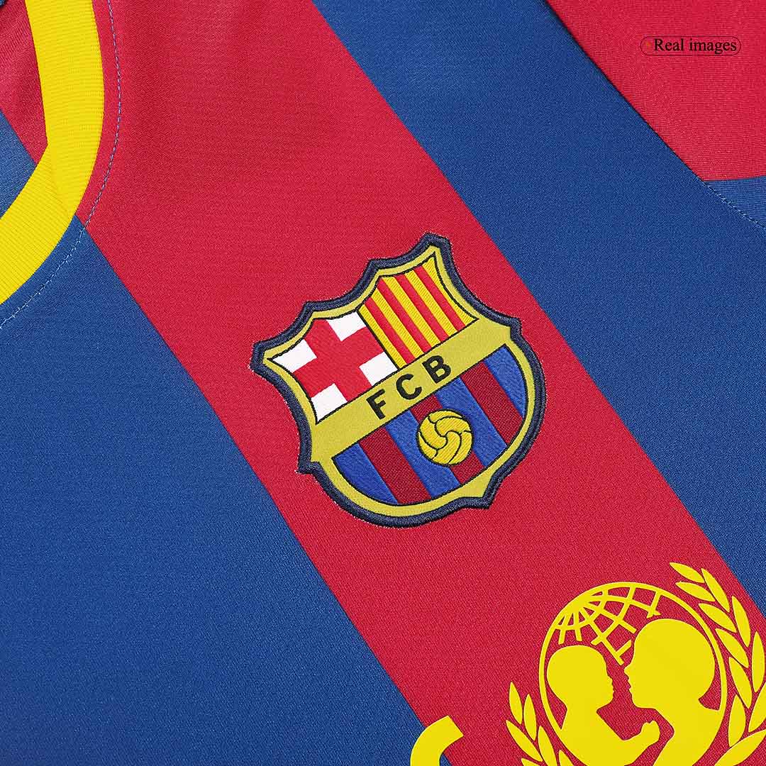 Retro Jersey DAVID VILLA #7 Barcelona Retro Jersey Home Soccer Shirt 2010/11 - Image 6