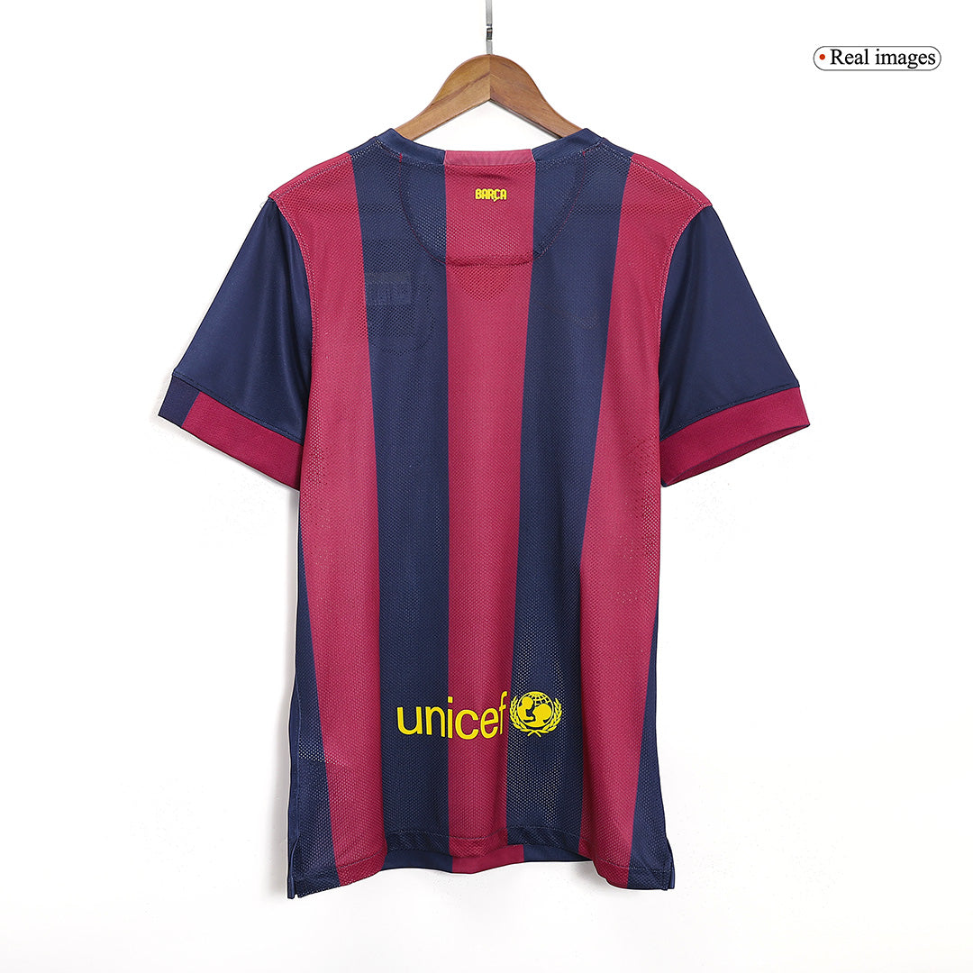 Retro Jersey SUÁREZ #9 Barcelona Retro Jersey Home Soccer Shirt 2014/15 - Image 9