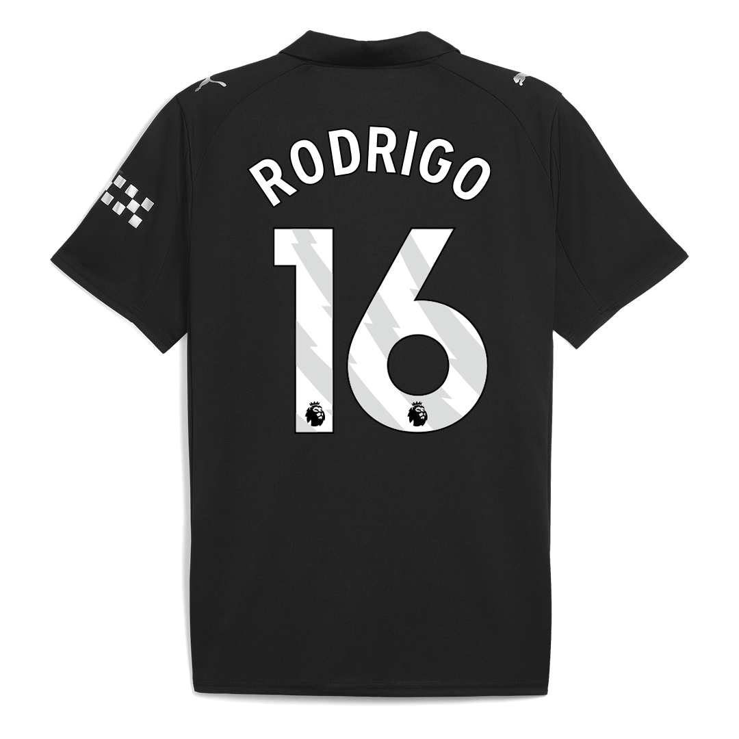 RODRIGO #16 Manchester City Away Soccer Jersey 2025/26 - Image 8