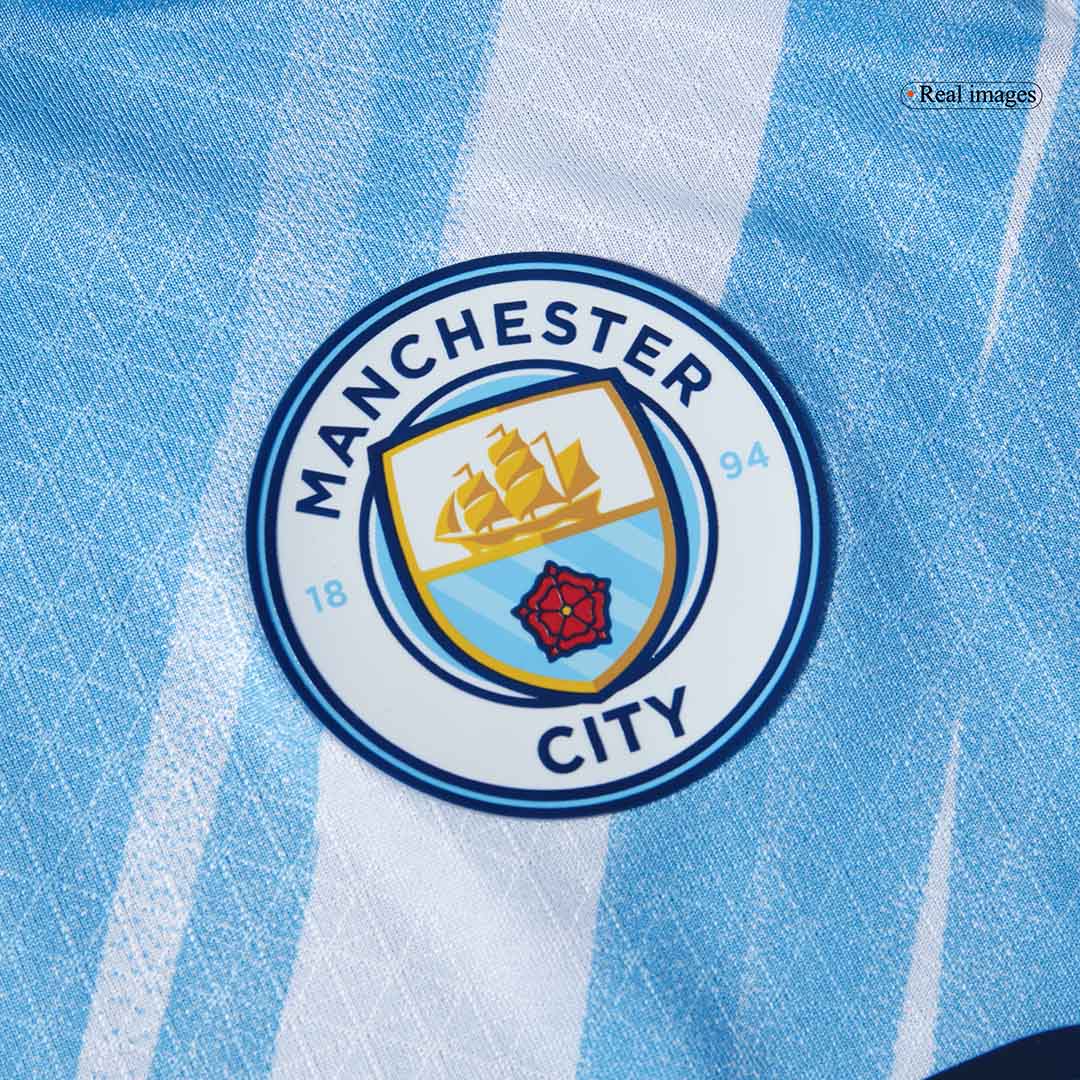 RODRIGO #16 Authentic Manchester City Home Soccer Jersey 2025/26 Blue Jersey - Club World Cup - Image 9