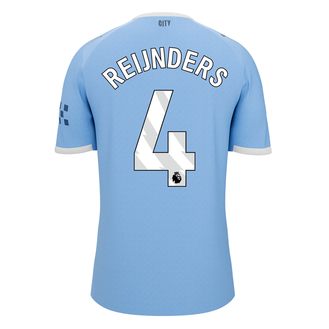 REIJNDERS #4 Manchester City Home Soccer Jersey 2025/26 - Image 10