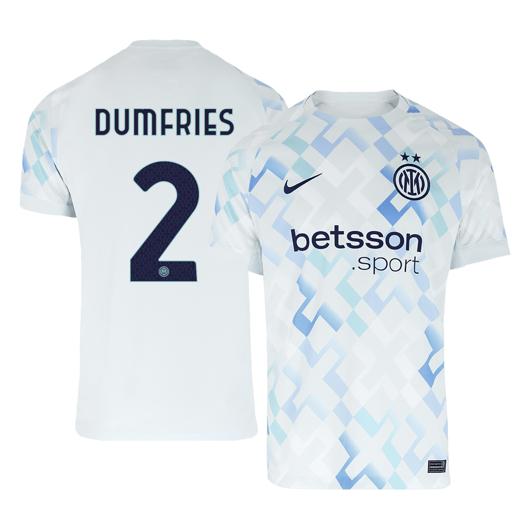 DUMFRIES #2 Inter Milan Away Soccer Jersey 2025/26
