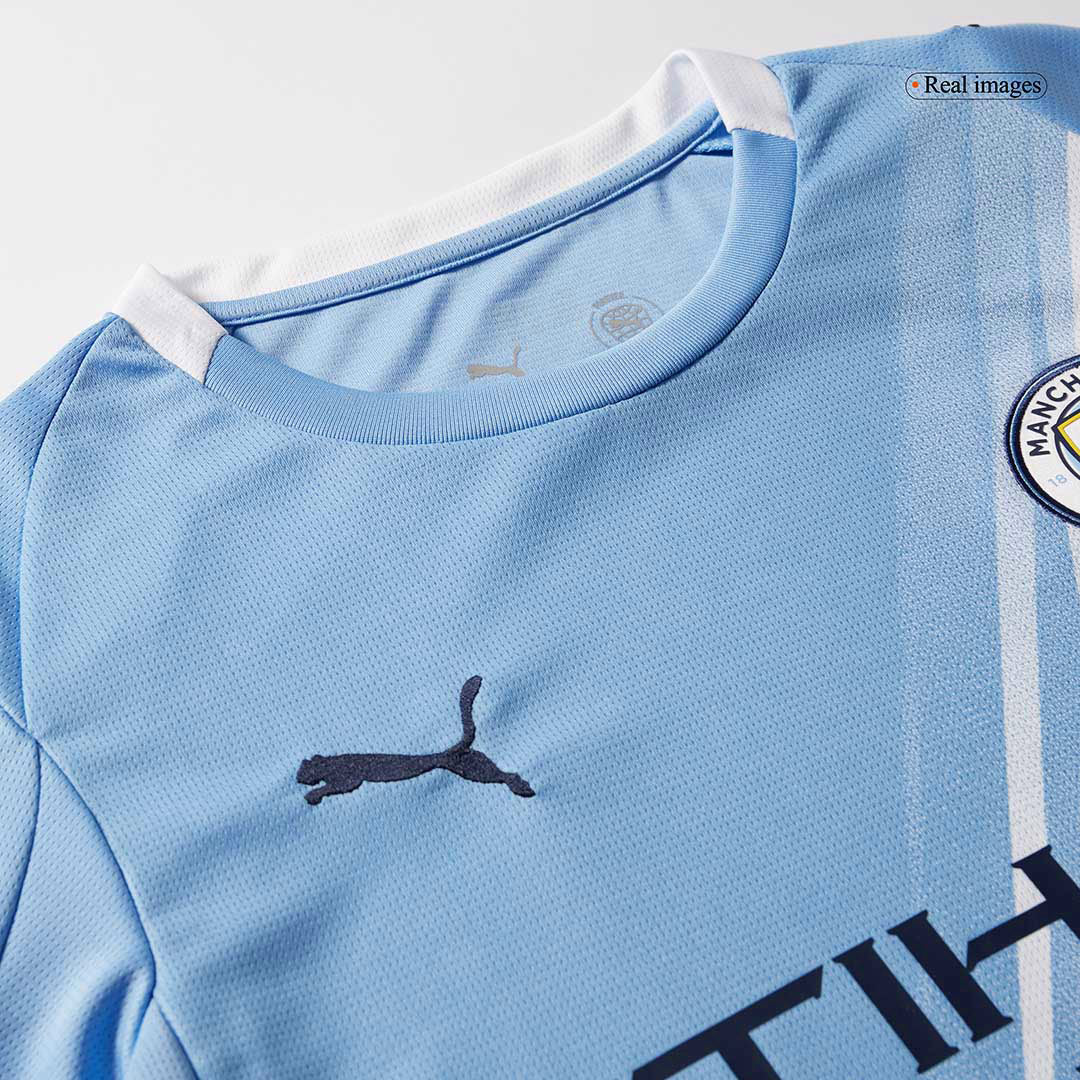 DE BRUYNE #17 Manchester City Home Soccer Jersey 2025/26 Blue - Image 10