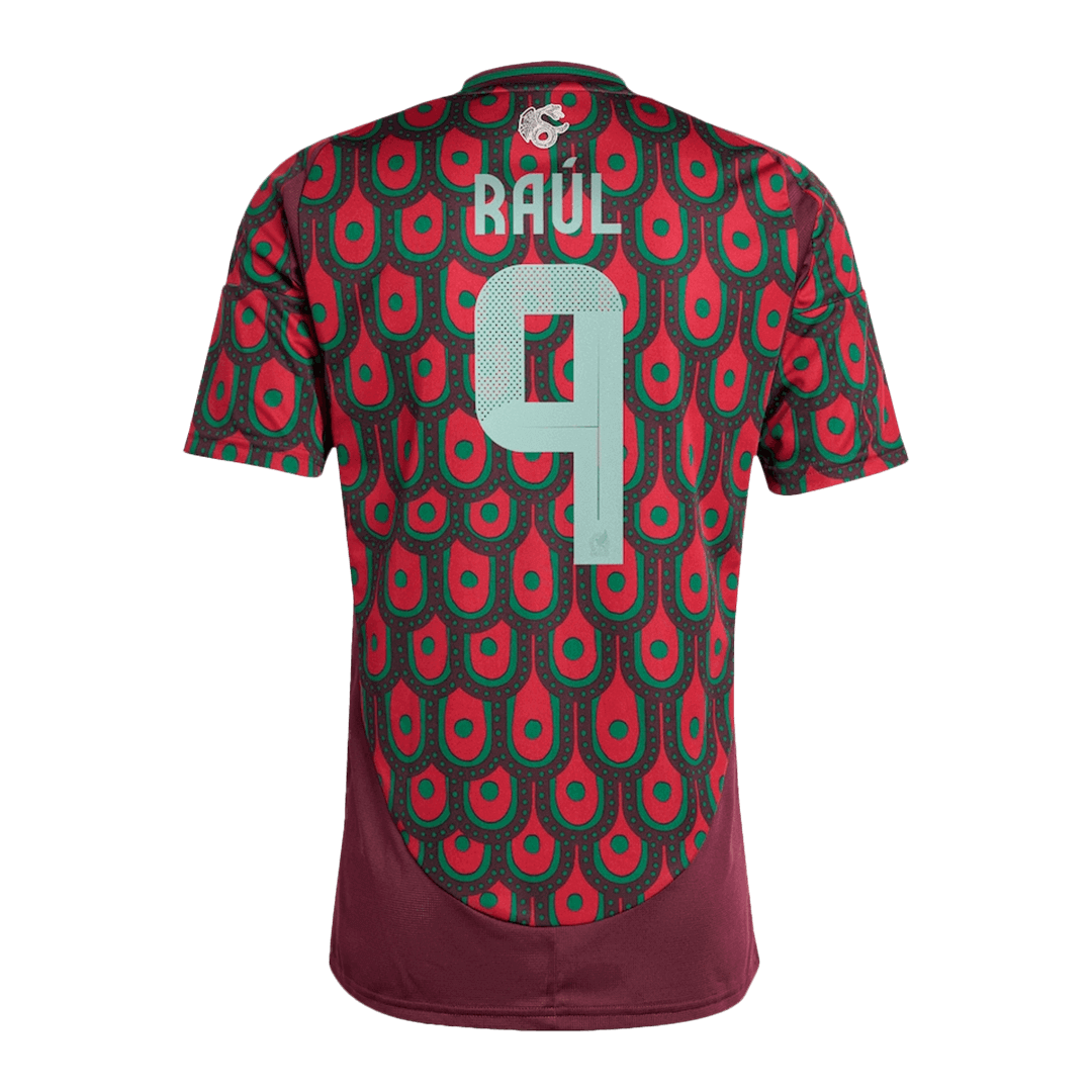 RAUL #9 Mexico Soccer Jersey Home Custom Shirt 2024 - Image 2