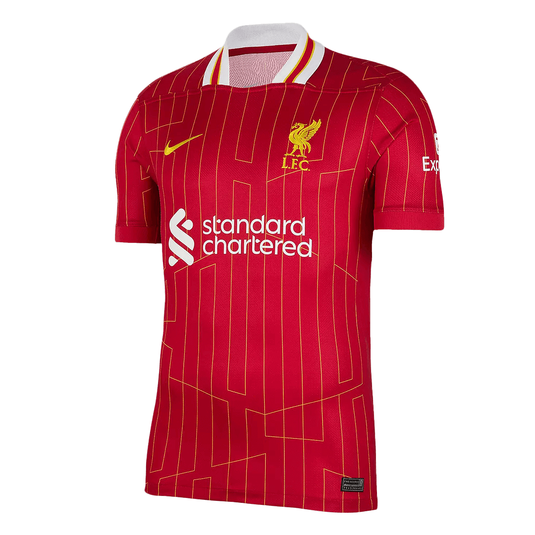 CHAMPIONS #20 Liverpool Home Soccer Jersey 2024/25 Red - Image 11