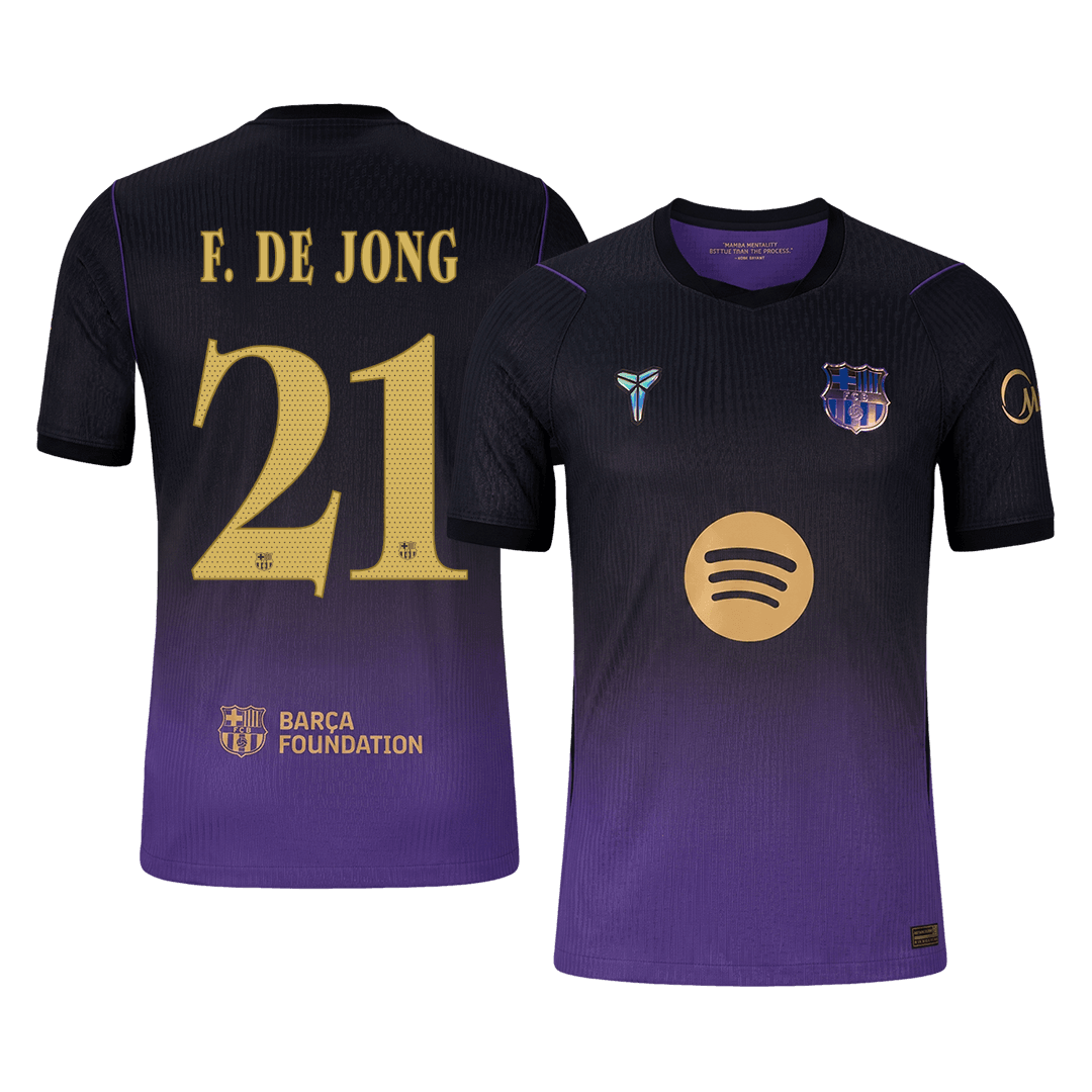 F. DE JONG #21 Barcelona Away Player Version Jersey 2026/27 - UCL