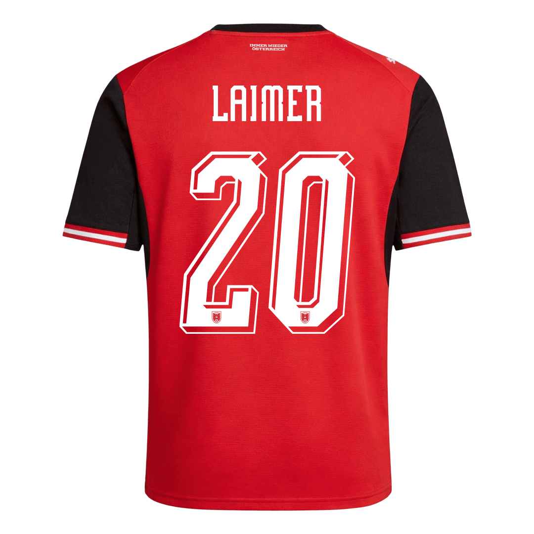 LAIMER#20 Austria Home Soccer Jersey World Cup 2026 Red - Image 9