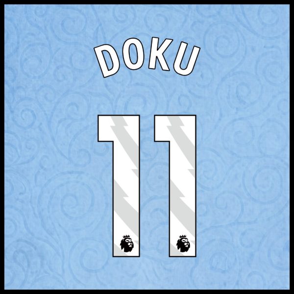 DOKU #11 Manchester City Home Soccer Jersey 2026/27