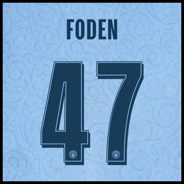FODEN #47 Manchester City Home Soccer Jersey 2026/27 -UCL